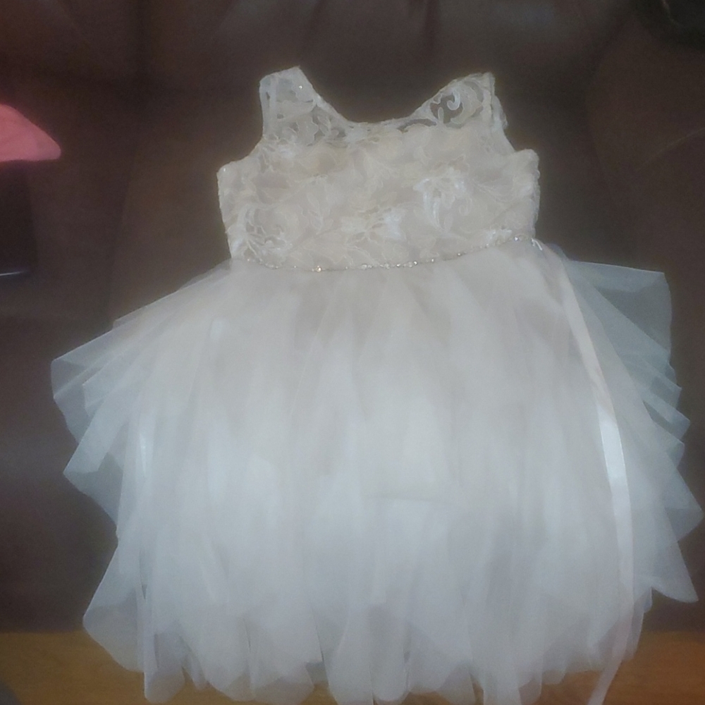 Light beige girl dress